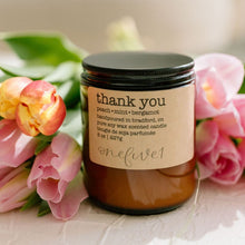 Load image into Gallery viewer, thank you soy candle
