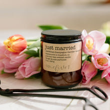 Load image into Gallery viewer, just married soy candle