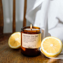 Load image into Gallery viewer, squeeze the day soy candle