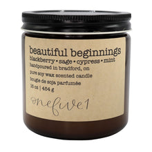Load image into Gallery viewer, beautiful beginnings soy candle