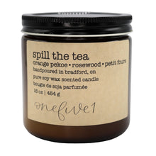 Load image into Gallery viewer, spill the tea soy candle