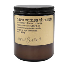 Load image into Gallery viewer, here comes the sun soy candle