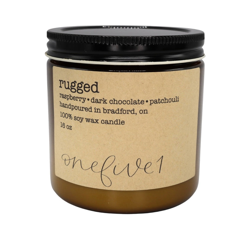 rugged soy candle