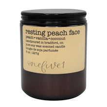 Load image into Gallery viewer, resting peach face soy candle