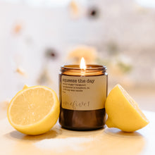 Load image into Gallery viewer, squeeze the day soy candle
