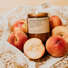 Load image into Gallery viewer, resting peach face soy candle