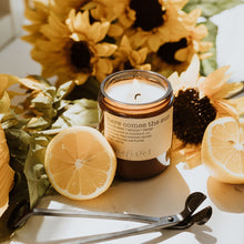 Load image into Gallery viewer, here comes the sun soy candle