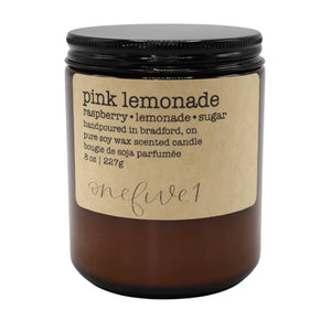 pink lemonade soy candle