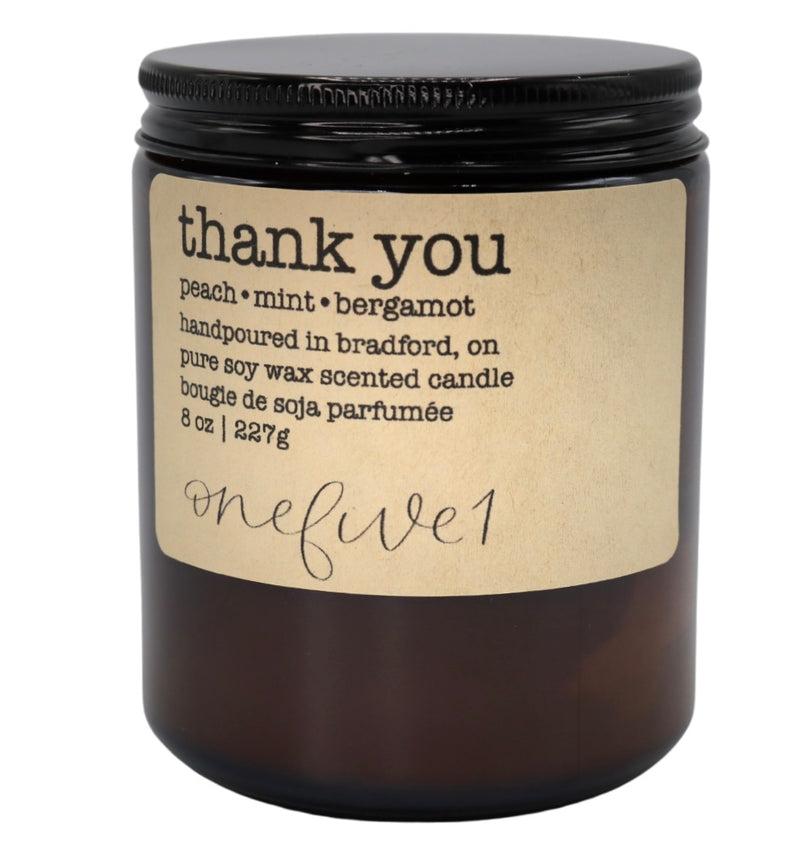 thank you soy candle