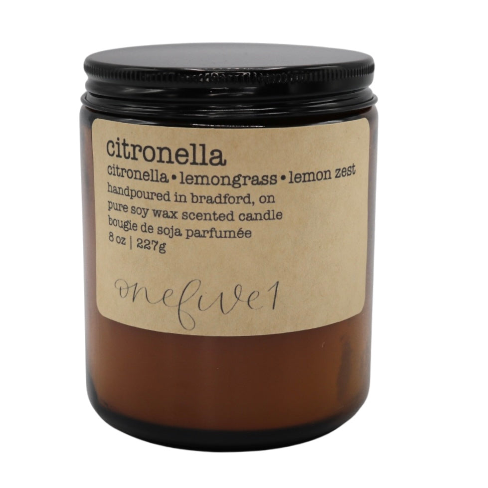 citronella soy candle