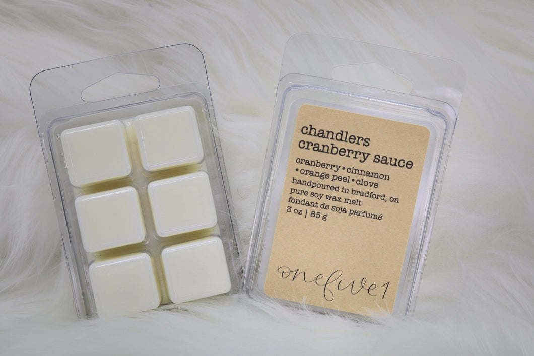 chandler's cranberry sauce wax melt