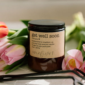 get well soon soy candle