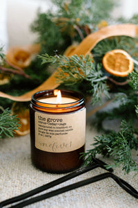 the grove soy candle