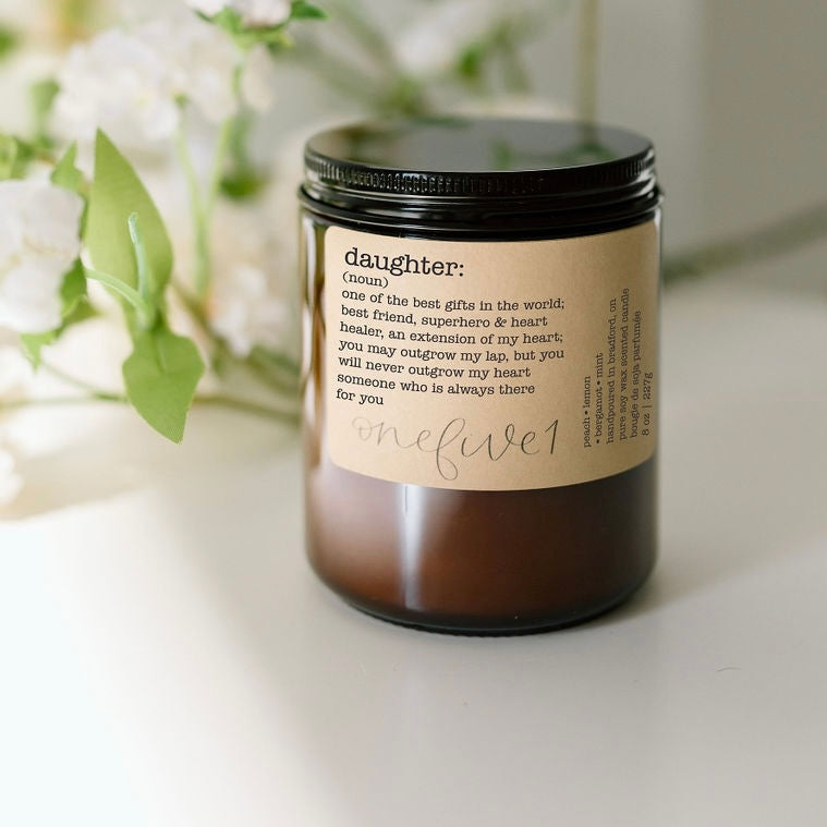 daughter soy candle