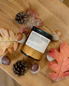 autumn equinox soy candle