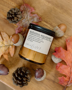 autumn equinox soy candle