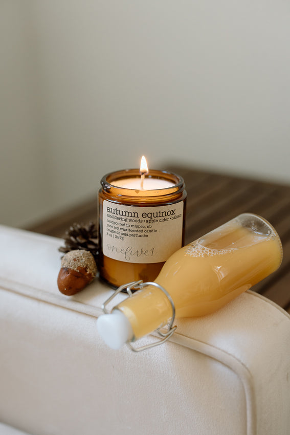 autumn equinox soy candle