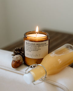 autumn equinox soy candle