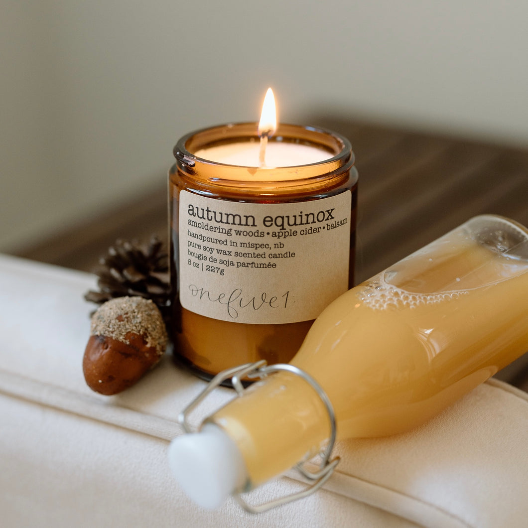 autumn equinox soy candle