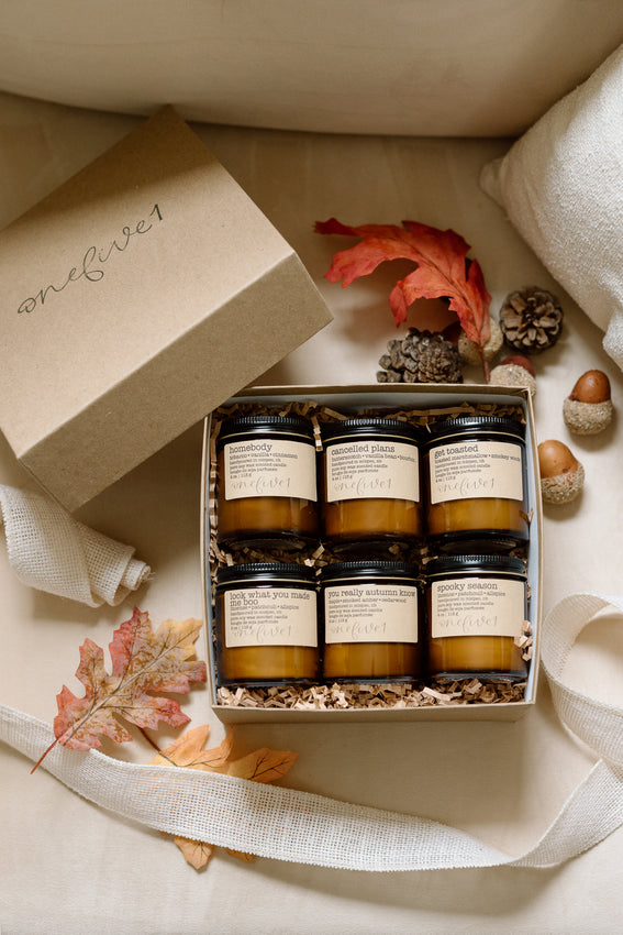 falling for boo sampler {4oz candles}