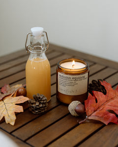 autumn equinox soy candle