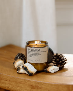 get toasted soy candle