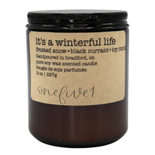 Load image into Gallery viewer, it&#39;s a winterful life soy candle
