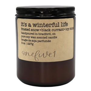it's a winterful life soy candle