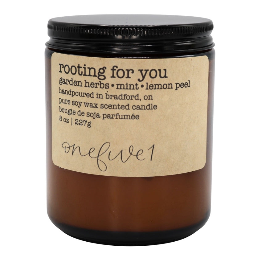 rooting for you soy candle