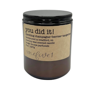 you did it! soy candle