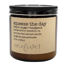Load image into Gallery viewer, squeeze the day soy candle
