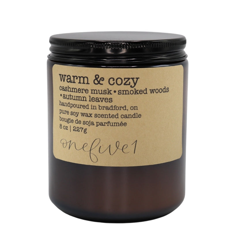 warm & cozy soy candle
