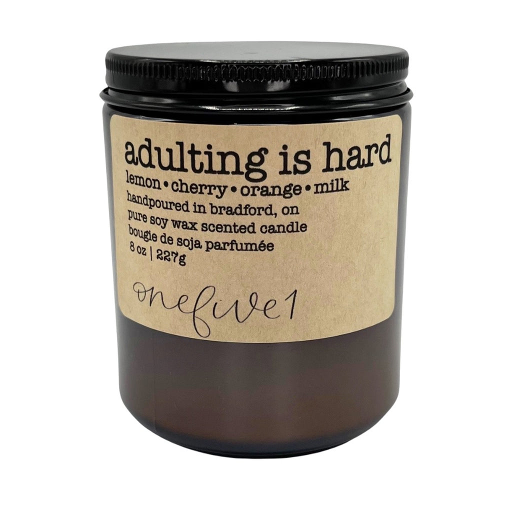 adulting is hard soy candle {cereal killer}