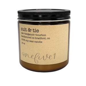 suit & tie soy candle