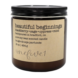 beautiful beginnings soy candle