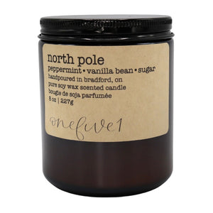 north pole soy candle