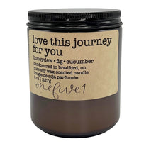 Load image into Gallery viewer, love this journey for you soy candle
