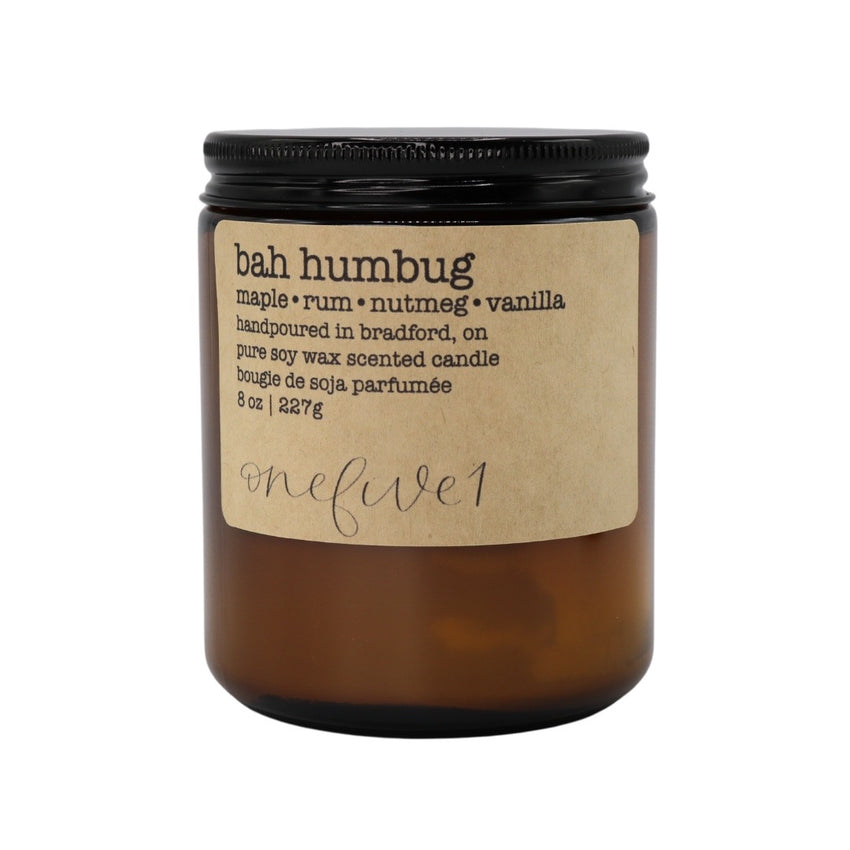 bah humbug soy candle