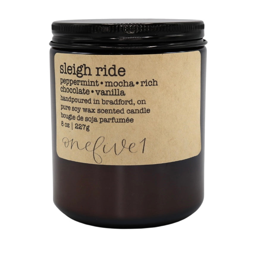 sleigh ride soy candle