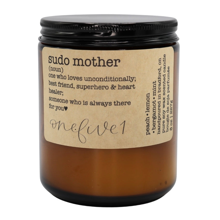 sudo mother soy candle