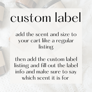 custom label