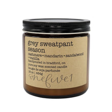 Load image into Gallery viewer, grey sweatpant season soy candle
