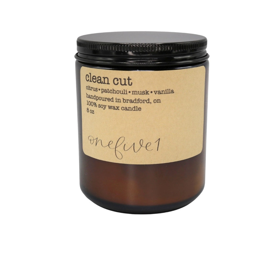 clean cut soy candle