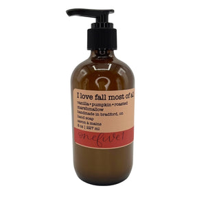 I love fall most of all hand soap