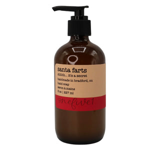 santa farts hand soap