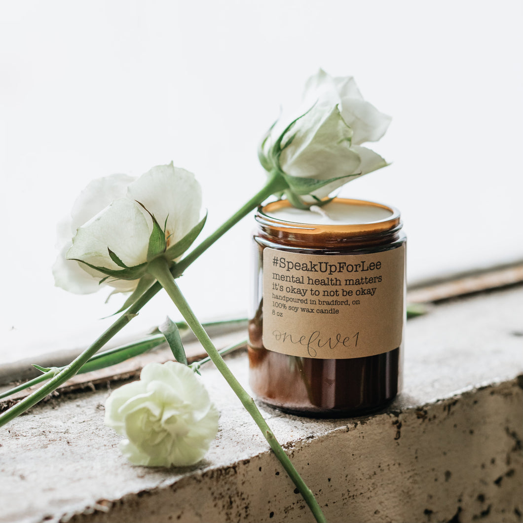 #SpeakUpForLee soy candle