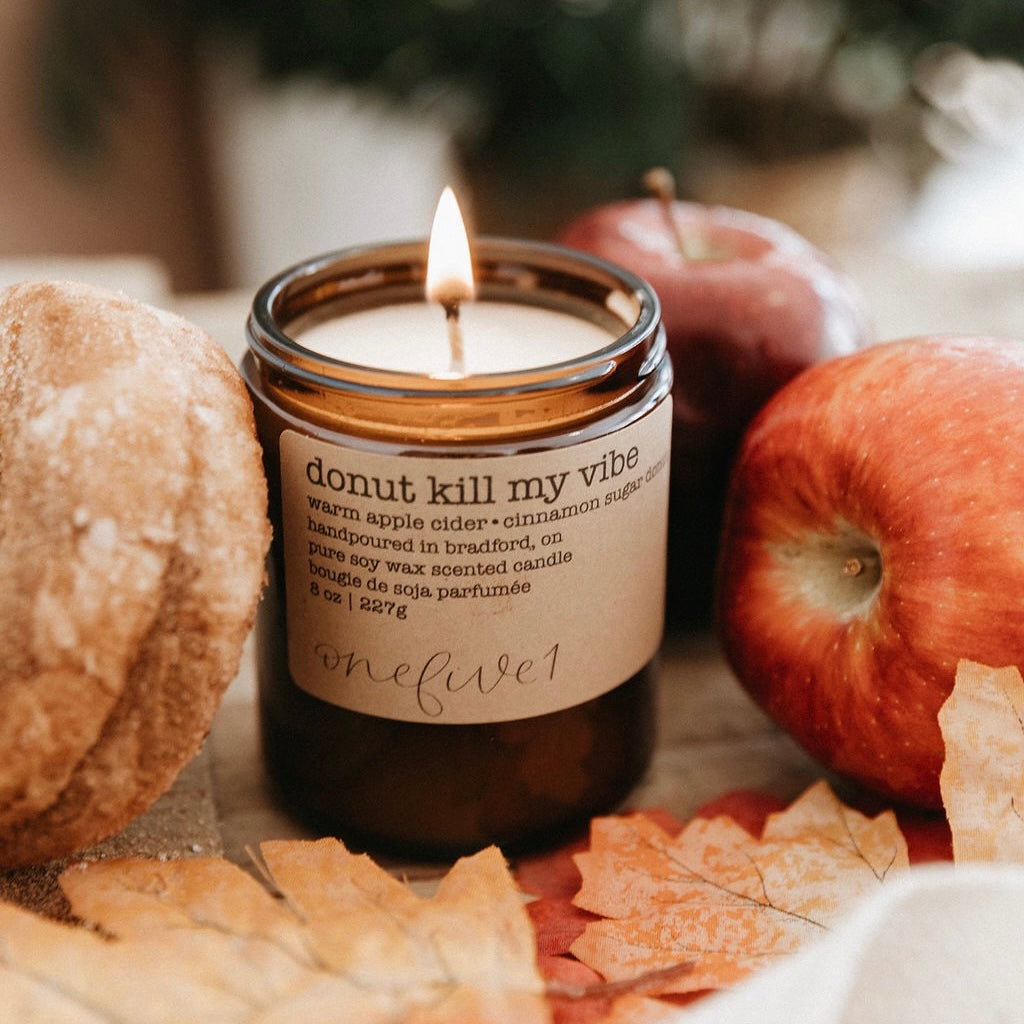 donut kill my vibe soy candle