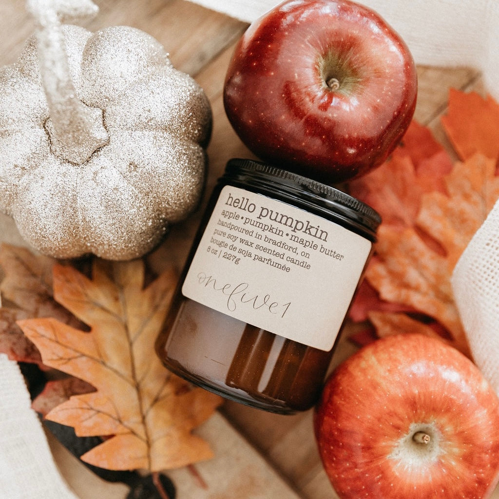 hello pumpkin soy candle