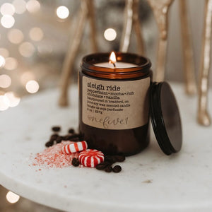 sleigh ride soy candle