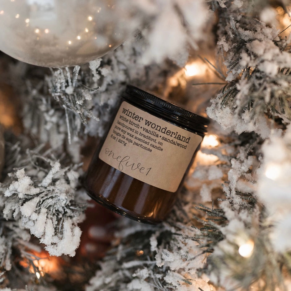 winter wonderland soy candle